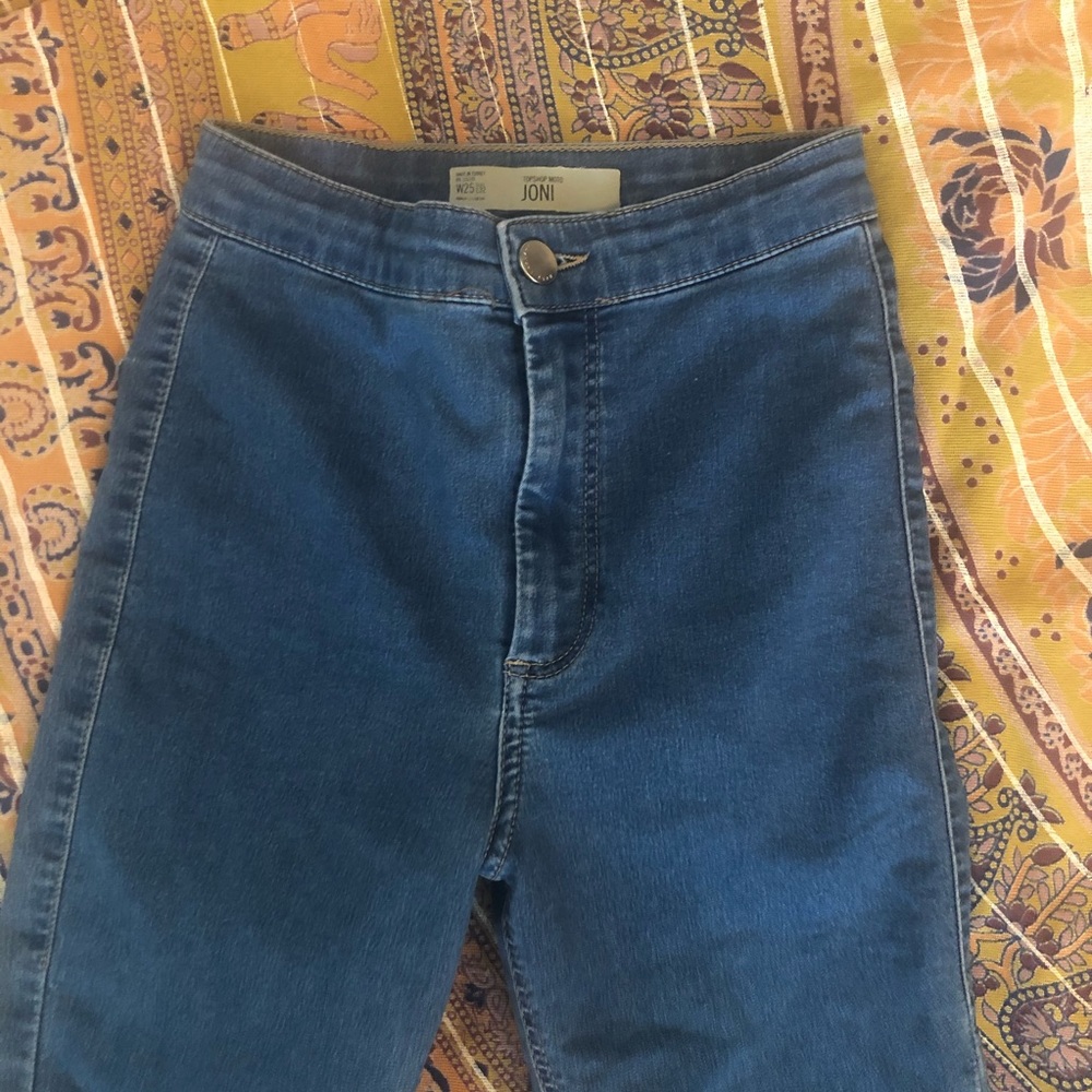 Topshop Skinny Joni Blue Jeans